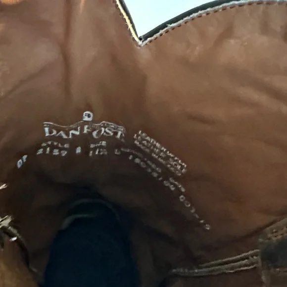 Dan Post Dark Brown Western Boots - Picture 4 of 5